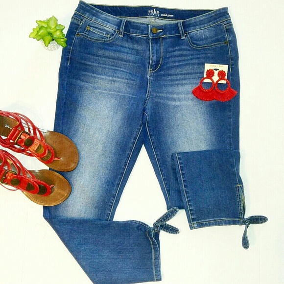 New York & Company Denim - 💎NEW New York & Company Soho Bow Ankle Jeans